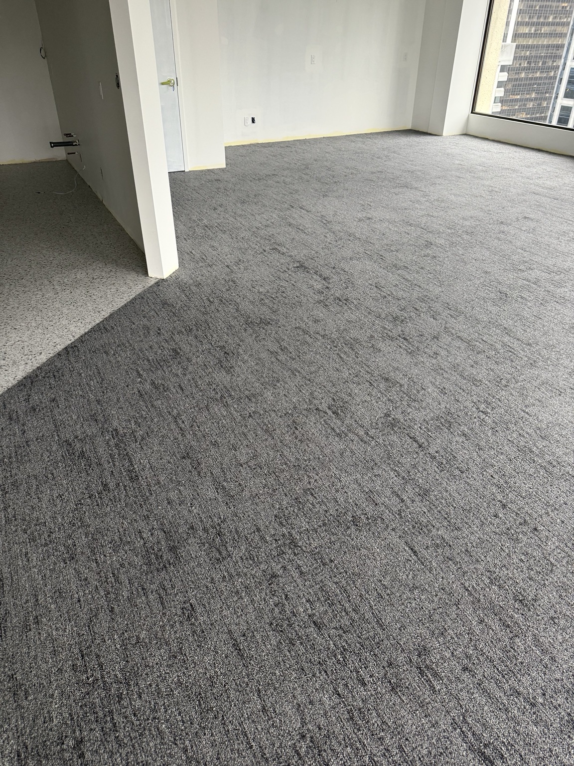 Completed commercial flooring project